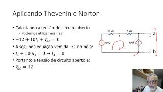 Encontrando o equivalente de Thevenin e de Norton de um Circuito  Parte II [upl. by Williamson]