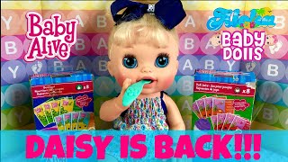 🌸Baby Alive Daisy is Back 🙋🏼Her Morning Routine feeding amp changing with Skye Cute amp Funny 😄 [upl. by Segroeg]