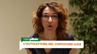 Video Pillole Vittoria spiega lautolettura del contatore luce [upl. by Moyers]