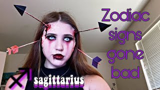 Sagittarius arrow makeup sfx tutorial [upl. by Esilahc]