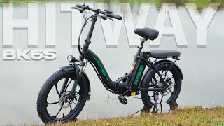 Hitway BK6S Folding EBike  20quot Fat Tire Ebikes 12Ah 250W 36V [upl. by Onaimad111]