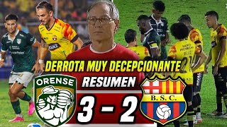 PERDIENDO COMO SIEMPRE ORENSE 32 BARCELONA SC RESUMEN DECEPCIÓN de todos POR PERDER con ERRORES [upl. by Inor]