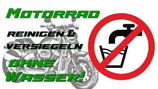 Motorrad reinigen amp versiegeln ohne Wasser Geht das Ich teste es an meiner Softail Fat Bob 114 [upl. by Tacita435]