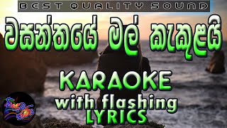 Wasanthaye Mal Kakulai Karaoke with Lyrics Without Voice [upl. by Friedrick34]