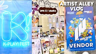 KPLAY Fest LA 2024 merch prep artist alley display setup con recap  artist alley vlog [upl. by Dicky]