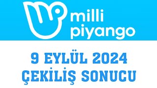 Milli Piyango Çekiliş Sonuçları 9 Eylül 2024 [upl. by Namyw194]