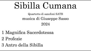 Sibilla Cumana  per quartetto di saxofoni musica di Giuseppe Sasso [upl. by Kalie]