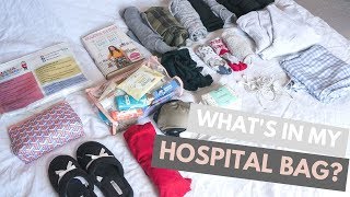 WHATS IN MY HOSPITAL BAG  SECOND BABY  VBAC DELIVERY POTENTIAL CSECTION AND HYPNOBIRTHING [upl. by Dranek]