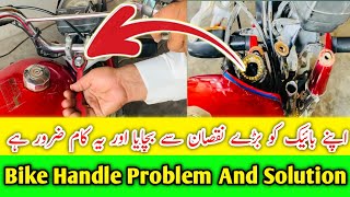 Bike Handle Cone Change  Bike handle ki cup goliyan kaise lagaen [upl. by Sirtimed]