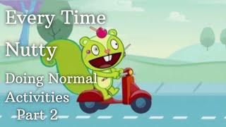 Every time Nutty doing normal activities part 2  Happy Tree Friends [upl. by Nyrmac]