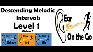 Ear Training Practice Descending Melodic Intervals  Hands Free 12 [upl. by Silvan]