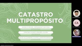 Catastro Multiproposito ‐ Pensamiento Espacial y Territorial [upl. by Llecrep]