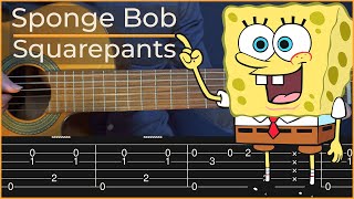 SpongeBob SquarePants  Closing Theme Simple Guitar Tab [upl. by Naols]