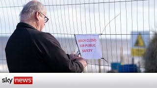 Norfolk beach closed due to risk of homes falling into sea [upl. by Belding]