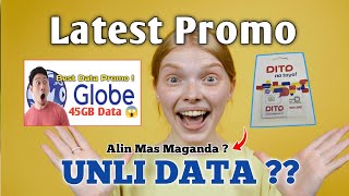 Dito Sim Data Promo Pinataob ang Promo ng Globe at Tm [upl. by Weinshienk]