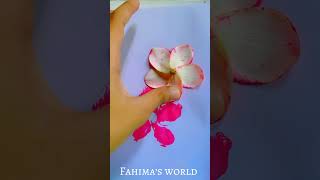 Water color flower🌸 painting idea॥frangipani painting॥shrots viral art satisfying ￼ [upl. by Nywroc]