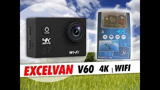 Excelvan V60 4K  UNBOXING ACTION CAM [upl. by Haiel]