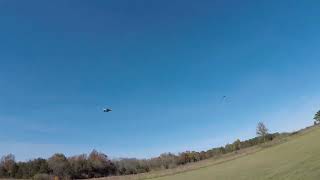 Freewing F16 V2 90mm Flt 12 Dans Avanti Johns F16 missing noseD Join up Wow Hard landing [upl. by Alhahs]