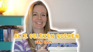 Alle 65 boeken die ik in 2023 heb gelezen  Papieren boeken ebooks amp luisterboeken [upl. by Oiluj45]