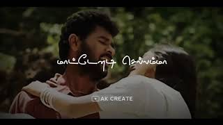 Kannukullae Unnai Vaithen  Whatsapp Status  Pennin Manadhai Thottu  AK Create [upl. by Ahk506]