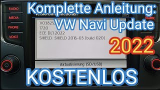 Anleitung VW Navi Update 2022 kostenlos in deutsch  Discover Media für Composition Media [upl. by Norag]