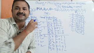 Quine McCluskey Minimization Technique  Example 3  Tabulation Method  DLD  Digital Electronics [upl. by Aicatsue]