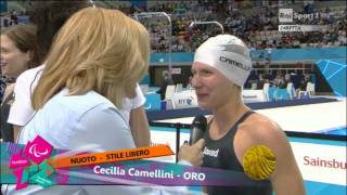 31 08 2012 Nuoto Finale 100 SL S11 Cecilia Camellini [upl. by Burley]