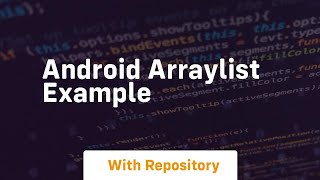 android arraylist example [upl. by Rovner]