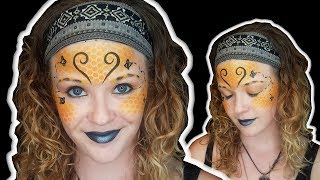 1 Minute Bumble Bee Face Paint [upl. by Nowd]