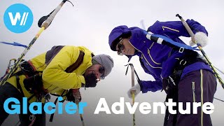 Dangerous glacier adventure in the perennial ice [upl. by Aitan]