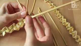 Straw  Wheat Weaving  Rustic Plait [upl. by Tnilf]