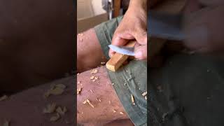 asmr wood carving asmrsounds woodcarving sculpture [upl. by Humpage]