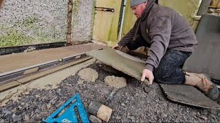 How to lay indian sandstone  The right way [upl. by Eyanaj97]