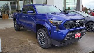 2024 Toyota Tacoma TRD Sport 4x4 Double Cab in Blue Crush Metallic [upl. by Tabatha]