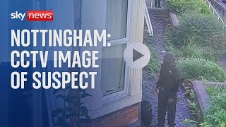 Nottingham attacks CCTV image of murder suspect [upl. by Carolus263]