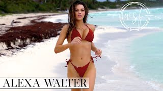 Slomo Bikini Model Alexa Walter Running 120fps [upl. by Notsuj]