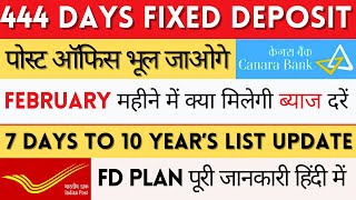 February 2024 Canara Bank FD Plan Interest Rates  444 Days Special FD Plan News Interest rates [upl. by Annas]