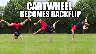 Learn Backflip Fast by Turning a Cartwheel into A Back Tuck [upl. by Naenej]