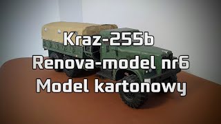 Kraz 255b  Renovamodel  model kartonowy [upl. by Etom]