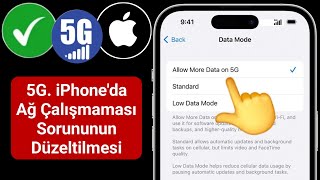 iPhoneda Çalışmayan 5g Ağı Nasıl Düzeltilir  5G Sinyal Sorunu Çözüldü [upl. by Erasmo]