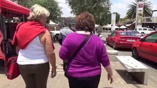 Tourists Talking A Walk to Sakhumzi Restaurant Vilakazi Street  Soweto [upl. by Saduj]