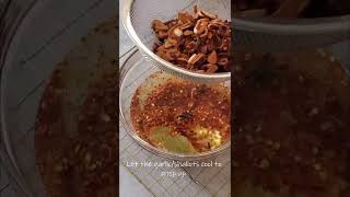 Chili Oil Garlic Crisp 🌶️🧄 [upl. by Annaya]