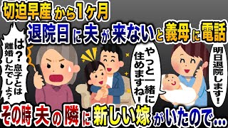 切迫早産から1ヶ月後に私「退院しました」義母「え？離婚したんじゃないの？」→実は…【2ch修羅場スレ・ゆっくり解説】 [upl. by Llennej225]