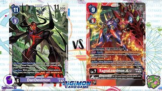 DIGIMON TCG DanDevimon Purple vs RagnaLoardmon BlackRed [upl. by Orsay]