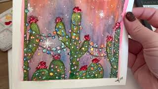 Paint with Me Holiday Cactus Edition [upl. by Marcy697]