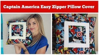 Captain America Easy Zipper Pillow Cover [upl. by Vickey280]