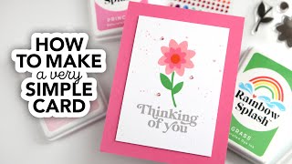 New to cardmaking Heres how to make a very simple card [upl. by Rexferd102]