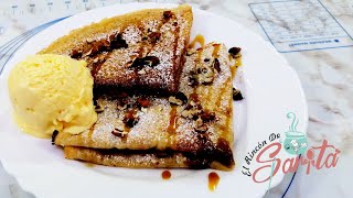 Crepas con Cajeta  Crepas con dulce de leche reposteandoconsarita [upl. by Pris]