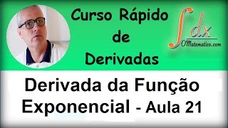 Grings  Derivada da Função Exponencial   Aula 21 [upl. by Aniles614]