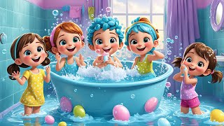 Bath Time  Fun Nursery Rhyme Song for Kids  SingAlong and Splashing Fun [upl. by Suirrad]